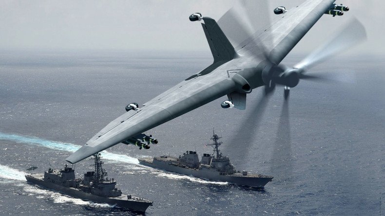 DARPA’s new military drone could morph destroyers into aircraft carriers
