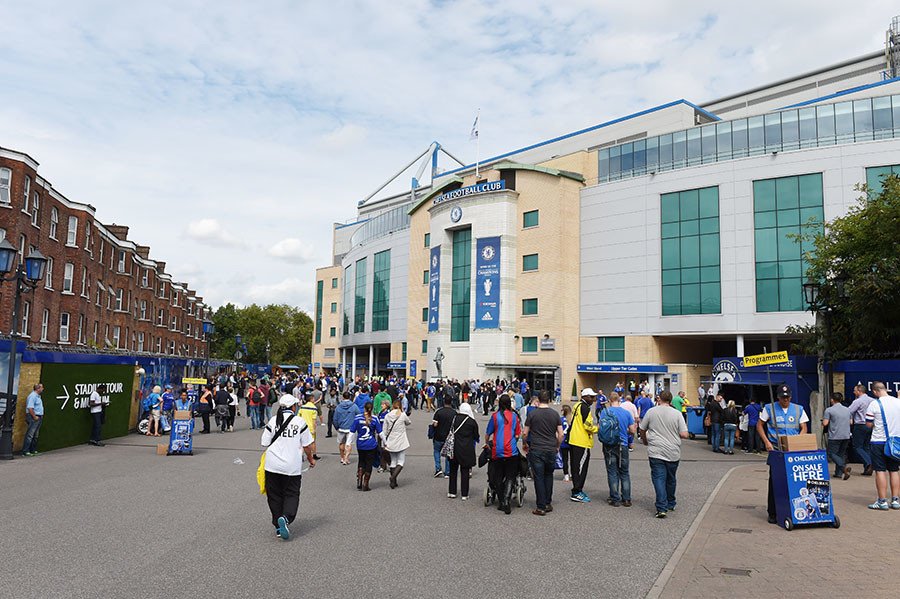A general view outside of Stamford Bridge, Home of Chelsea