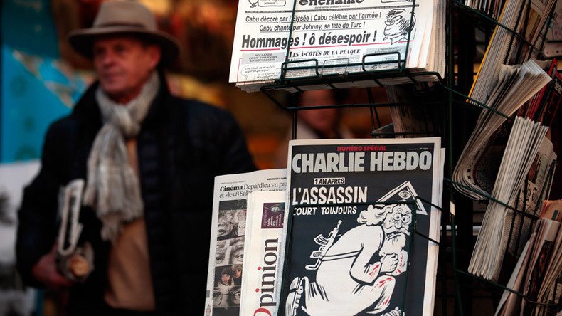 ‘Fascist’: Charlie Hebdo under fire for depicting drowned Syrian boy as pervert in Germany 