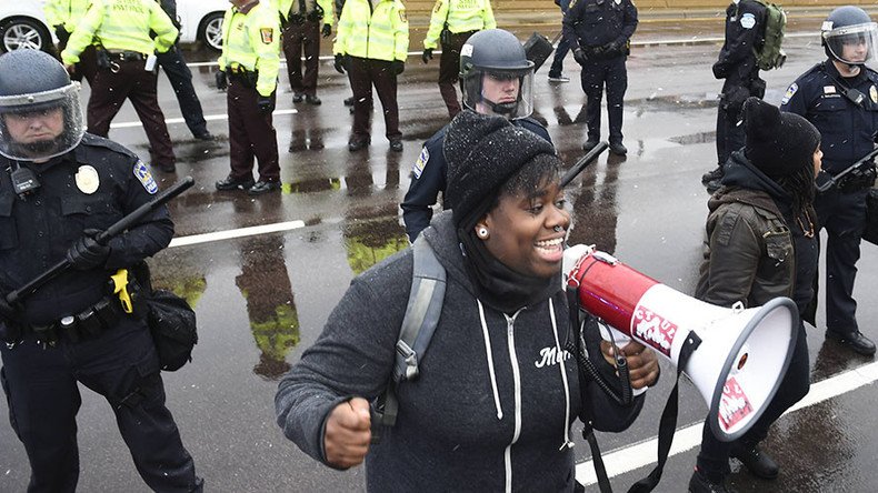 ‘You won’t be charged’: Cop probed after saying it’s OK to run over Black Lives Matter protesters