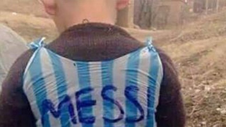 Young fan’s makeshift Messi jersey sets social media on fire
