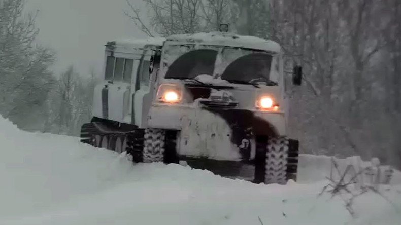 -50°C no problem: Arctic brigade test-drives 2-unit all-terrain vehicles (VIDEO)