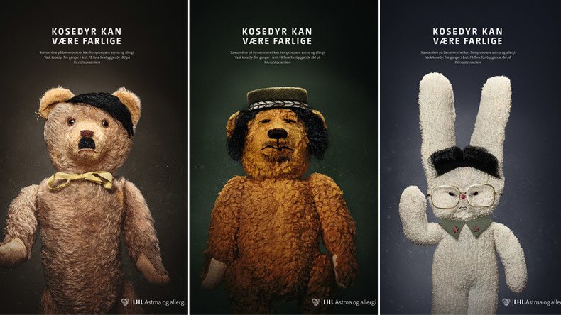 Hard to bear: Hitler, Gaddafi, Kim Jong-il teddies front Norway health campaign