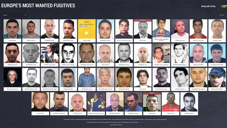 Recognize anyone? EU launches 'most wanted' fugitives website