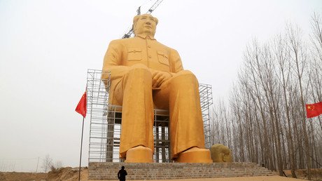 Apocalypse Mao: Giant gold statue of Communist leader demolished
