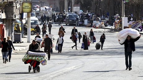 Hundreds flee southeast Turkey warzone as 23 killed, curfew expanded in Kurdish Diyarbakir