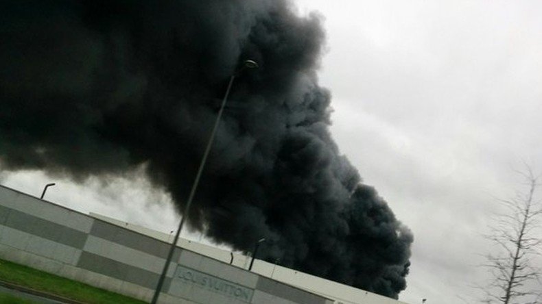 Massive fire engulfs French industrial area near Louis Vuitton warehouse
