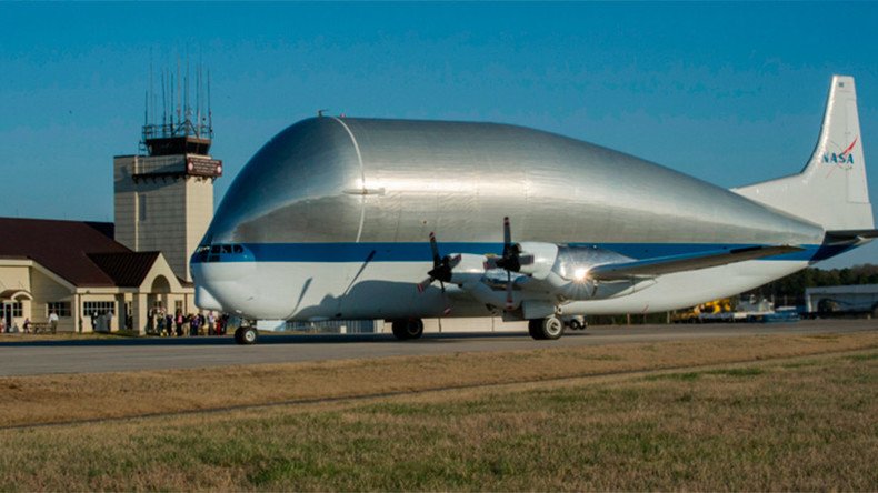 NASA’s gigantic ‘Super Guppy’ cargo plane ships spacecraft destined for Mars