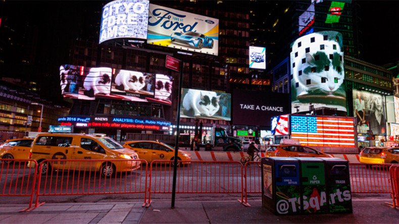 The Day Before Advertises in Times Square and the Internet is