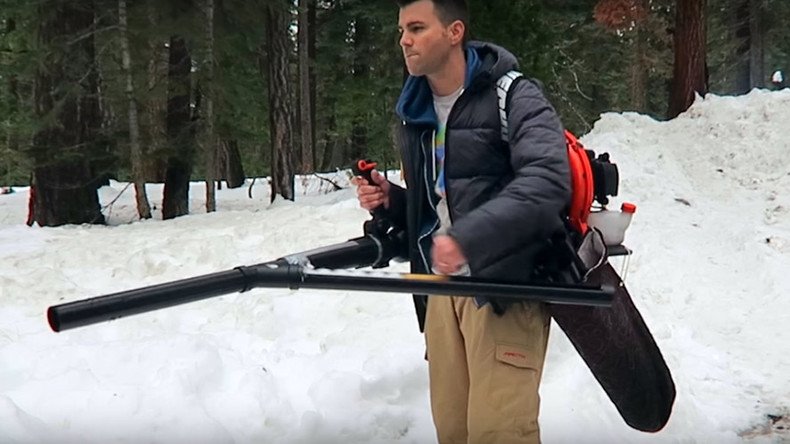 Rocket science: Former NASA engineer invents snowball machine gun