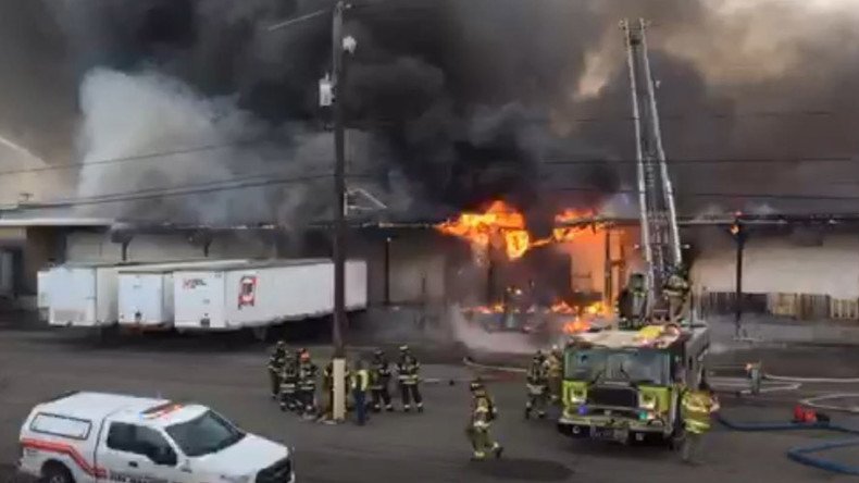 Massive depot fire in New Jersey (PHOTOS, VIDEO)