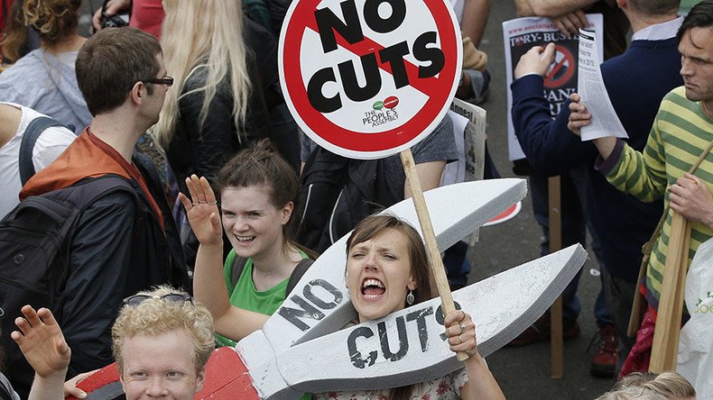 Embarrassing families: Cameron’s aunt joins her 2nd anti-austerity rally