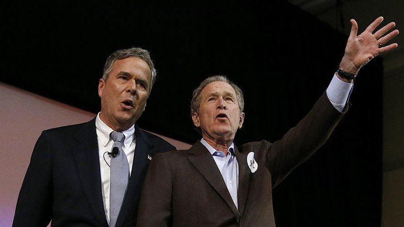 Bush is back: George W hits the campaign trail to help brother Jeb