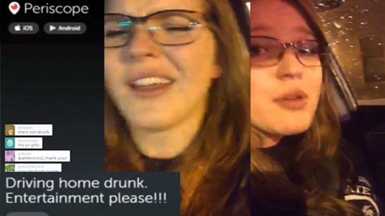 Driving while Periscoping: Drunk woman avoids jail after live streaming her crime