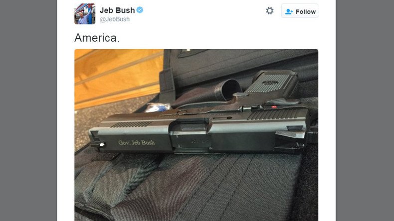 'Delete your account’: Jeb Bush gun tweet backfires as Snowden, others take aim