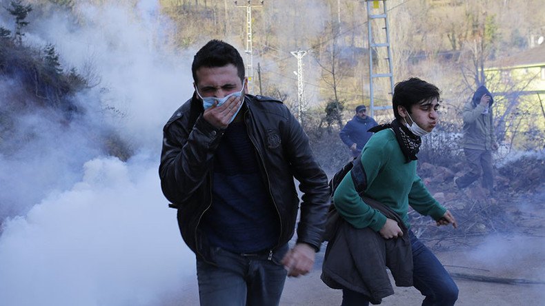 Police teargas locals protesting new gold mines in Artvin, northeast Turkey