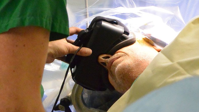 World first: French patient wears 3D virtual reality glasses to guide surgeons during operation