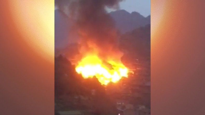 Massive, devastating fire breaks out in Guizhou, southeast China (PHOTOS, VIDEO)