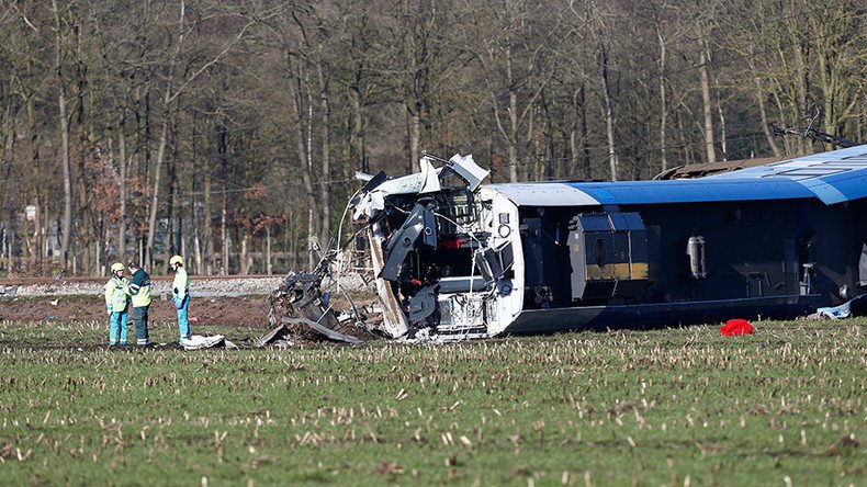 1 dead, 10 injured as passenger train hits crane, derails in Netherlands (PHOTOS, VIDEOS)