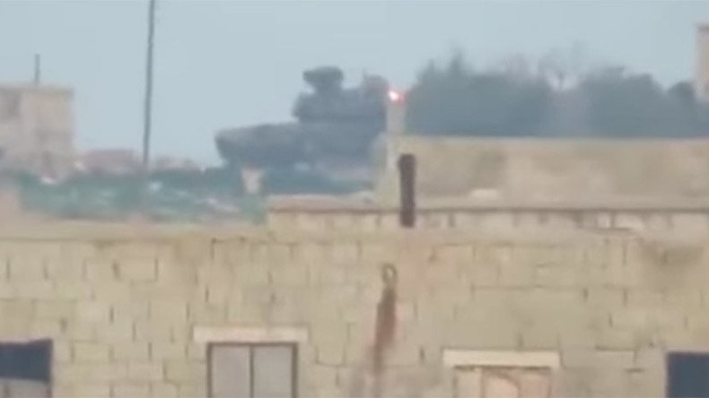 TOW missile v T-90: Syrian rebel video shows dramatic hit