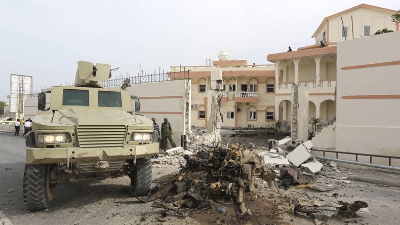 At least 12 killed as Al-Qaeda-linked militants storm hotel in Somali capital