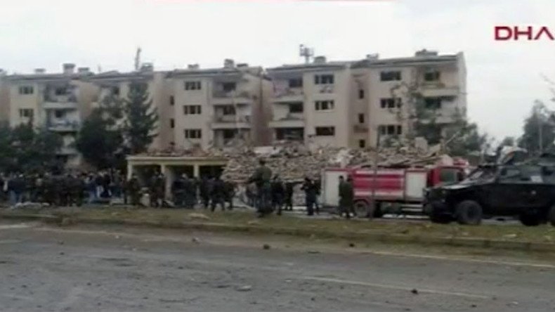 2 policemen killed, dozens injured after bomb blast in south eastern Turkey 
