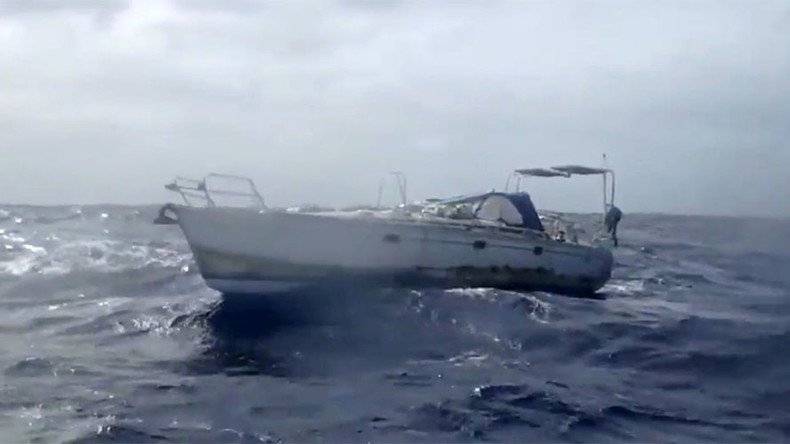 Yacht team releases footage of mummified body find, blame USCG for leaving ghost boat adrift (VIDEO)