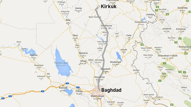 Hundreds block key highway in Iraq, demand airstrikes in response to ISIS chemical attack