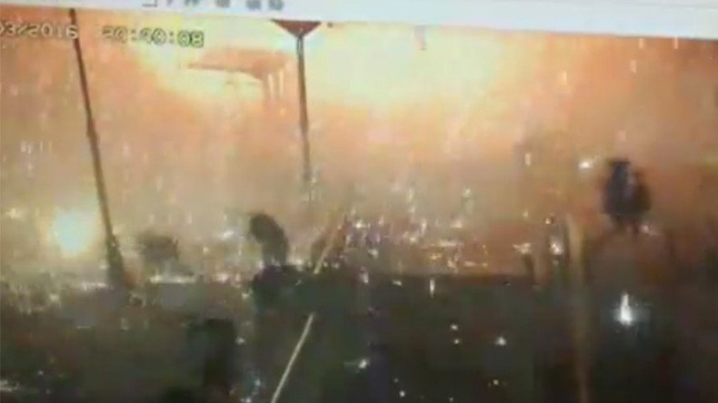 Dramatic CCTV footage of Ankara blast shows fire raining down as people flee (VIDEO)