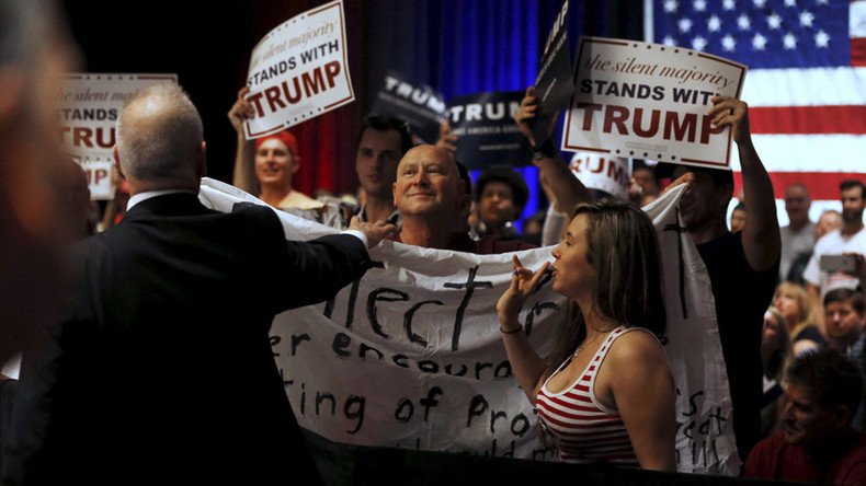 ‘There’s no violence, nobody’s been hurt’: Donald Trump on his rallies