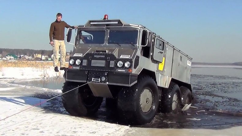 Amphibious 6-wheel Burlak: Future North Pole conqueror to rough it in Kara Sea (VIDEO)