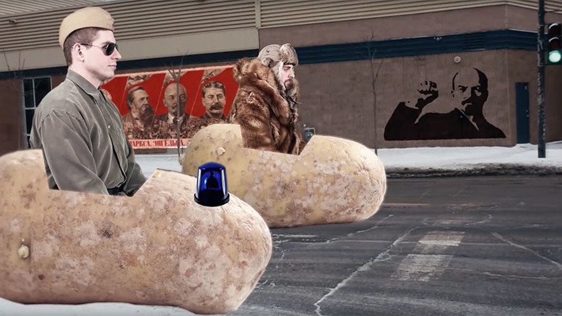 Flying potatoes & Russian vodka: Mock ad offers lesson in sharing (VIDEO)
