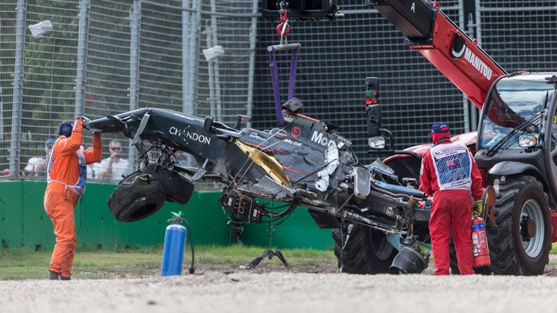 Double world champion Fernando Alonso dodges death in terrifying crash