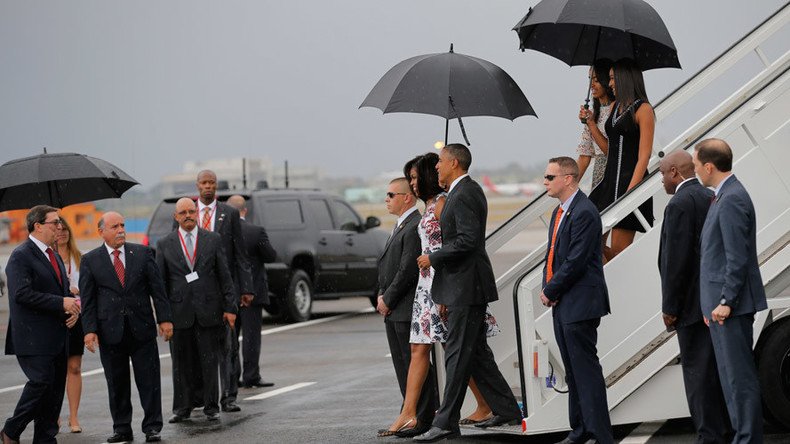 Dozens of protesters arrested as Obama lands in Cuba for ‘historic visit’ (VIDEO)