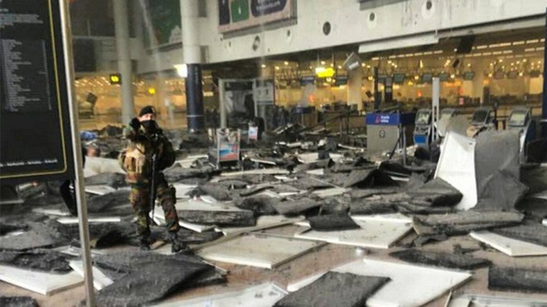 Scene of explosion at Brussels airport (VIDEO)