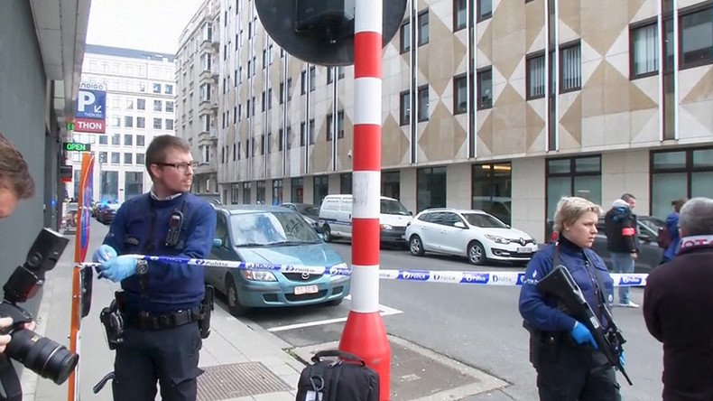 Blast heard in Brussels street where EU institutions are located was controlled – police