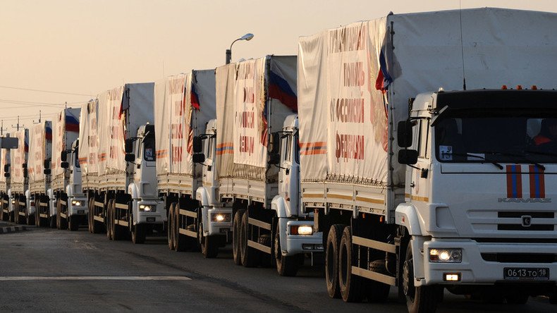 Russian aid convoys come under militant fire in Syria – truce center