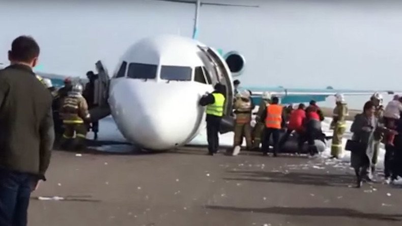 Ace pilots belly land passenger jet in Kazakhstan, all 116 passengers safe (VIDEOS)