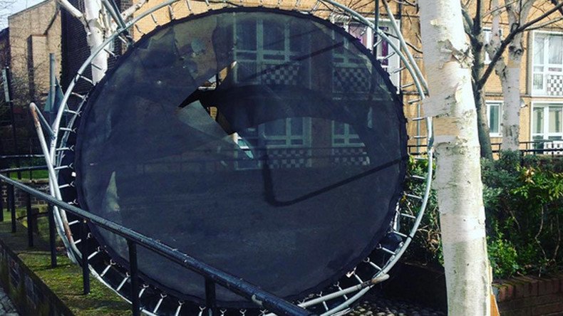 Flying trampolines from #StormKatie cause mayhem across UK (PHOTOS)
