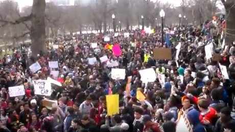 1,000+ students protest school budget cuts in Boston