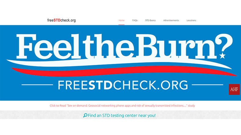 'Feel the burn?': Billboard co-opts Sanders slogan to promote STD clinic