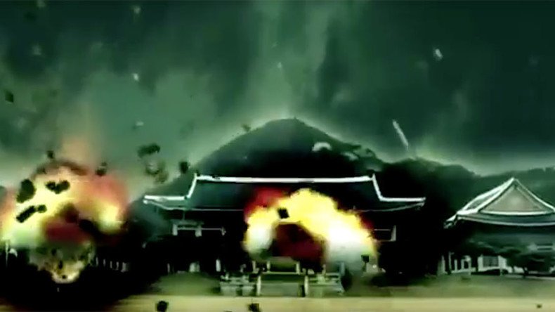 N. Korea 'ultimatum' video shows rocket attacks destroying South