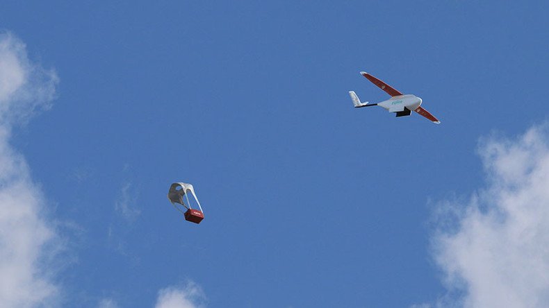 Drone on demand: Medical aid to be dropped into Rwanda after SMS order (VIDEO)
