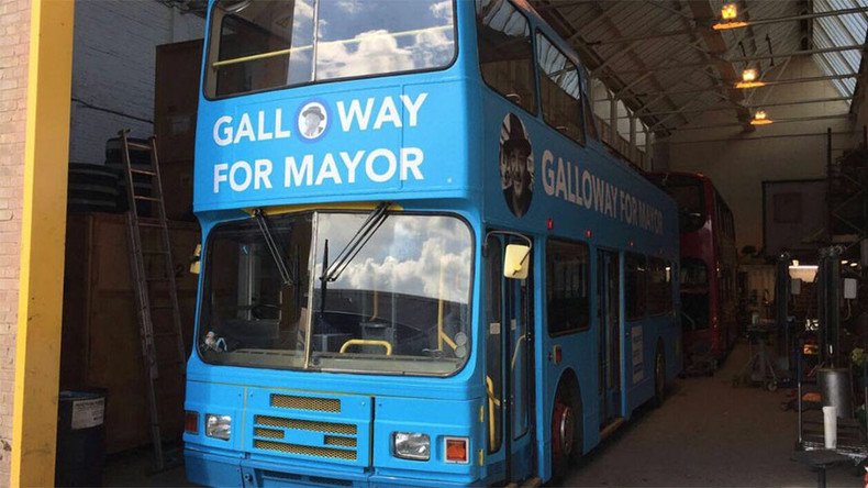 Ultimate disrespect: George Galloway’s London mayoral campaign bus robbed in the night