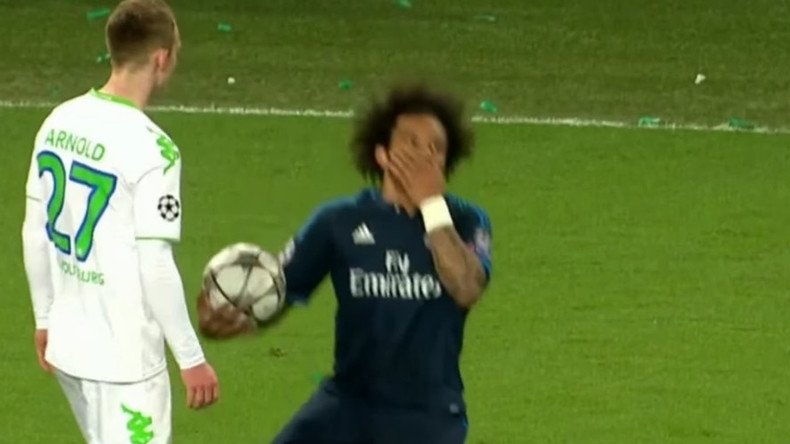 Oscar-worthy? Play-acting antics from Real's Marcelo spark online ridicule