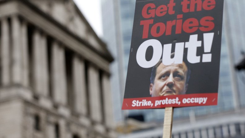 ‘Close tax loopholes or resign!’ Anti-Cameron protests gather momentum