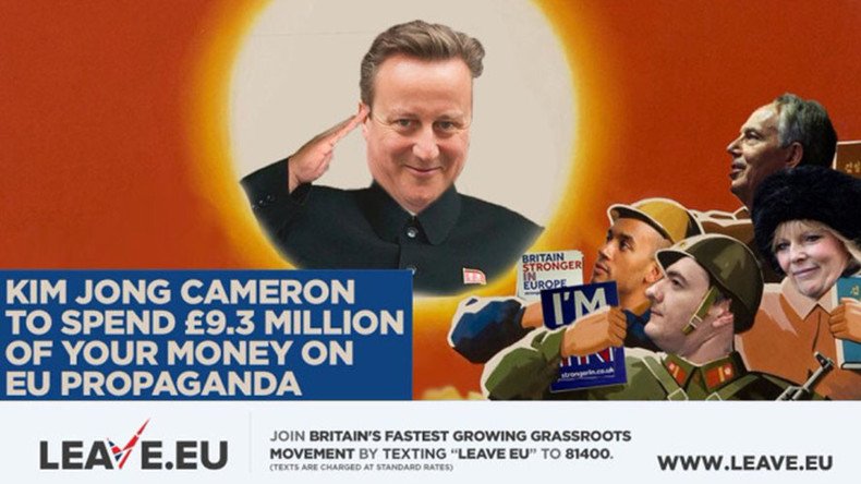 Brexiteers mock ‘Kim Jong Cameron’ as 130,000 say ‘no’ to £9mn pro-EU leaflet