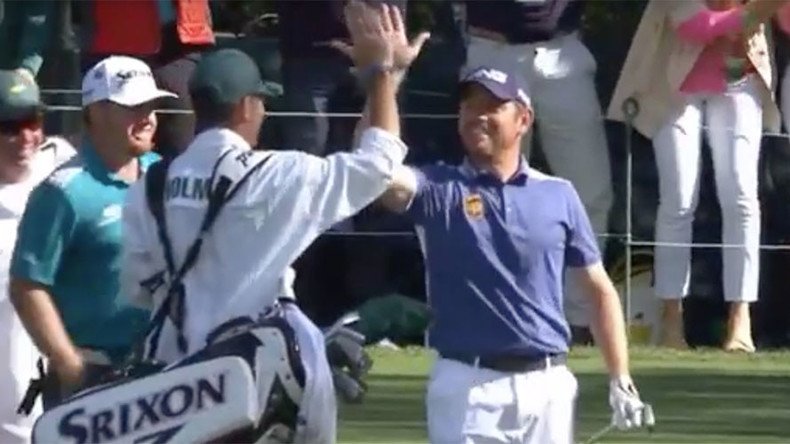 Crazy golf: Watch insane hole-in-one by Louis Oosthuizen at US Masters (VIDEO)