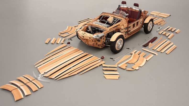 Toyota’s wooden ‘concept’ roadster built for time, not speed (VIDEO)