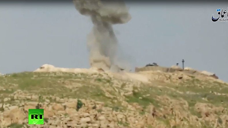ISIS missile allegedly hits Turkish tank near Mosul (VIDEO)